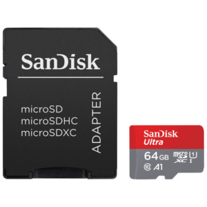 כרטיס זיכרון 64GB עמיד בפני מים וזעזועים אידיאלי לטלפונים חכמים התומכים ב Android אידיאלי לטלפונים חכמים ולטאבלטים של ™Android כרטיס עמיד בפני מים ,טמפרטורות, זעזועים, מגנטים ורנטגן מהירות העברה של עד 100MB/s בעל דירוג 10Class לצילום וניגון סרטונים באיכות Full HD גיבוי קבצים בקלות עם אפליקציית "SanDisk Memory Zone" מגיע עם מתאם SDTM‎ לשימוש במצלמות