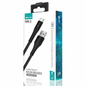 כבל טעינה קשיח מסוג USB-C באורך 1.2 מטר מבית Nordic