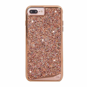 מגן כיסוי לאייפון 6/6S/7/8 פלוס קריסטל זהב-ורוד Case Mate