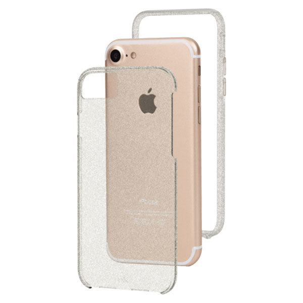 מגן כיסוי לאייפון 6/6S/7/8/SE שקוף נצנצים Case Mate
