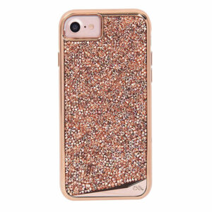 מגן כיסוי לאייפון 6/6S/7/8/SE קריסטל זהב-ורוד Case Mate