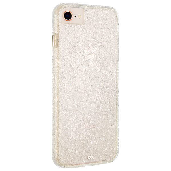 מגן כיסוי לאייפון 6/6S/7/8/SE שקוף נצנצים Case Mate
