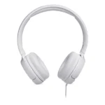 אוזניות קשת JBL Tune 500 לבנות | מיקרופון מובנה וצליל נקי
