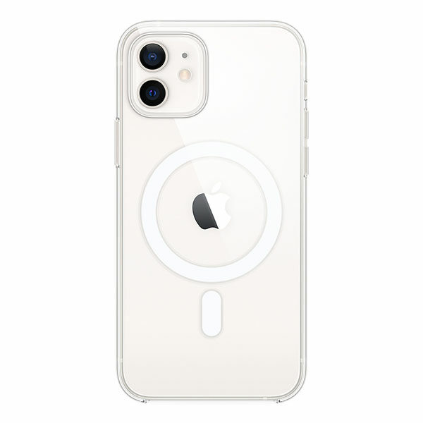 כיסוי מקורי לאייפון 12 שקוף תומך MagSafe