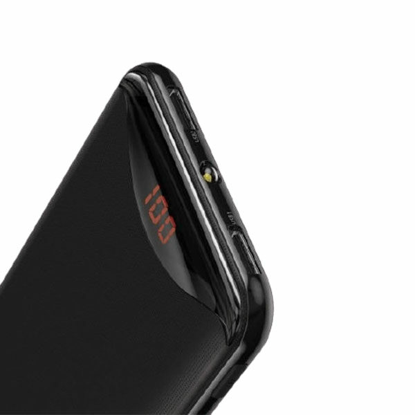 סוללת גיבוי מהירה בקיבולת 10000mAh עם צג דיגיטלי ופנס Baseus Gentleman