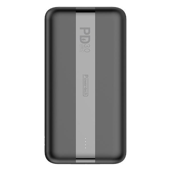 מטען נייד 20000mAh טעינה מהירה עם 3 יציאות Power-Tech PD-20
