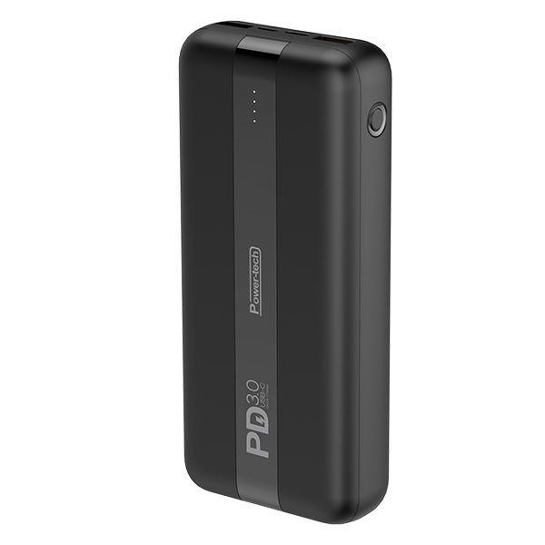 מטען נייד 20000mAh טעינה מהירה עם 3 יציאות Power-Tech PD-20
