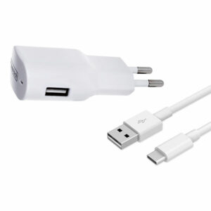 מטען בית עם כבל USB C מהיר 2.1 אמפר Power Tech