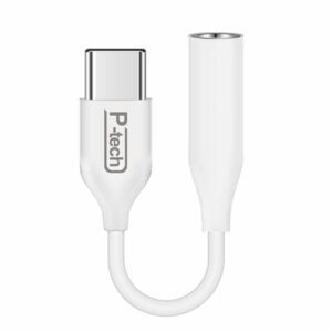 מתאם אוזניות Type-C לחיבור 3.5 מ"מ לבן Power Tech