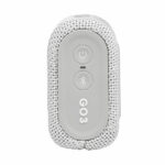רמקול JBL GO 3 לבן עם מבנה קומפקטי וסאונד עוצמתי יבואן רשמי