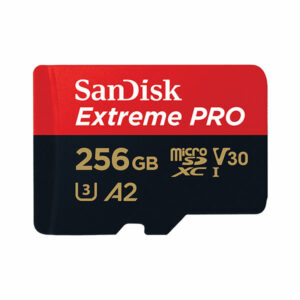 כרטיס זיכרון 256 גיגה מהיר עם מתאם Sandisk Extreme Pro