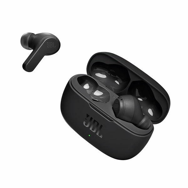 אוזניות JBL Wave 200 שחורות | אלחוטיות עם באסים עמוקים
