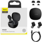 אוזניות אלחוטית Baseus WM01 בלוטות איכותויות טעינה מהירה שחור