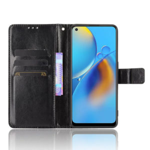 כיסוי ארנק ל Oppo A74 דמוי עור שחור