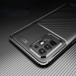 כיסוי ל Oppo A94 שחור דמוי קרבון קשיח ועמיד