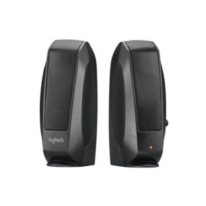 רמקולים Logitech S120 למחשב דקים וקלים שחור