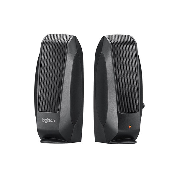 רמקולים Logitech S120 למחשב דקים וקלים שחור