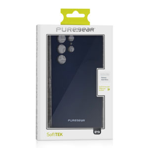 כיסוי סיליקון לגלקסי S22 אולטרה PureGear Softek כחול כהה