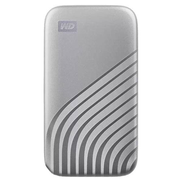 כונן חיצוני SSD קומפקטי 2 טרה Western Digital My Passport כסוף