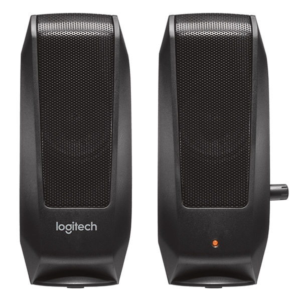 רמקולים Logitech S120 למחשב דקים וקלים שחור