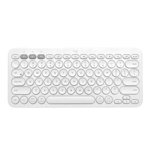 מקלדת Logitech K380 אלחוטית קומפקטית לבנה