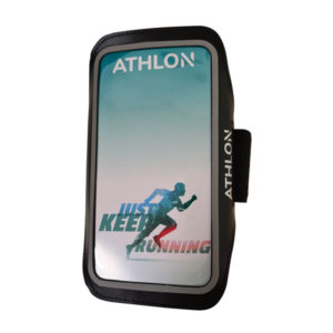 נרתיק ריצה לסמארטפון שחור Athlon איכותי סופג זיעה לזרוע