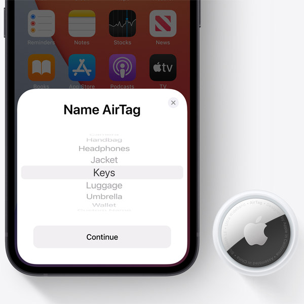 איירטאג AirTag - למציאת חפצים בקלות (יחידה אחת) | Apple