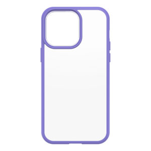 כיסוי לאייפון 14 פרו מקס שקוף סגול Otterbox React דק ועמיד במיוחד