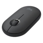 עכבר אלחוטי שקט שחור Logitech M350 Pebble בעל מבנה שטוח
