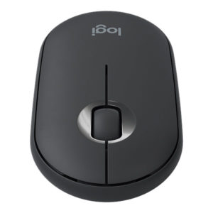 עכבר אלחוטי שקט שחור Logitech M350 Pebble בעל מבנה שטוח