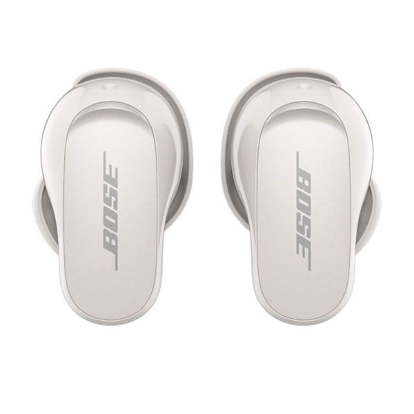 אוזניות אלחוטיות Bose לבן שמנת Quiet Comfort II עם סינון רעשים מובנה