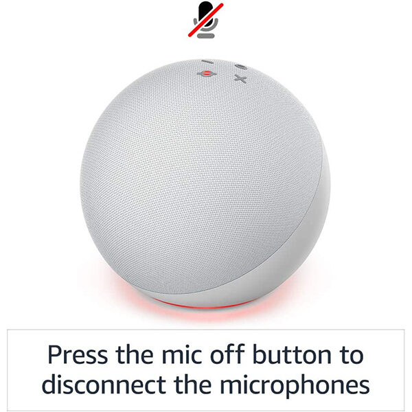 רמקול חכם Amazon Echo Dot 4th Gen 2020 לבן