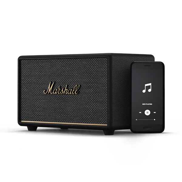 רמקול Marshall Acton 3 שחור | רמקול ביתי קומפקטי עם סאונד עוצמתי