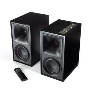 זוג רמקולים מדפיים Klipsch The Fives אלחוטיים - צבע שחור