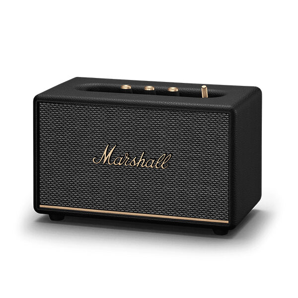 רמקול Marshall Acton 3 שחור | רמקול ביתי קומפקטי עם סאונד עוצמתי