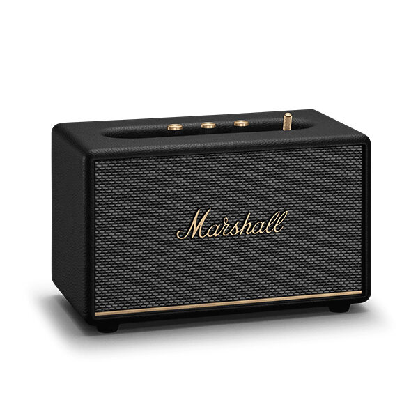 רמקול Marshall Acton 3 שחור | רמקול ביתי קומפקטי עם סאונד עוצמתי