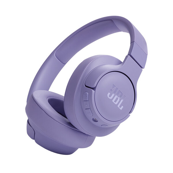 אוזניות קשת אלחוטיות JBL Tune 720BT עם חיי סוללה ארוכים צבע סגול