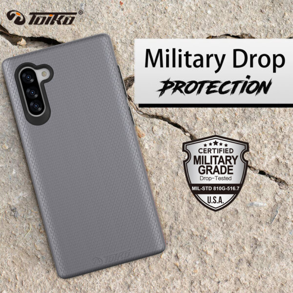 כיסוי לגלקסי נוט 10 שחור חזק שתי שכבות Toiko X-Guard