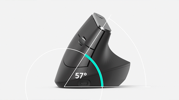 עכבר אלחוטי מקצועי Logitech Mx Vertical שחור