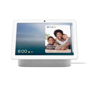 רמקול חכם Nest Hub Max עם עוזרת אישית Google לבן