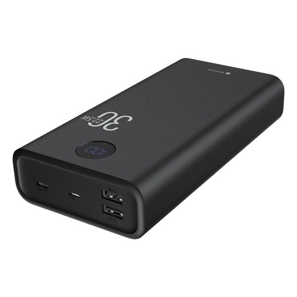 מטען נייד 30000mAh עם טעינה 22.5W מהירה | Miracase שחור