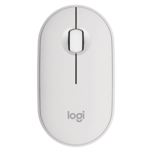 עכבר בלוטוס שקט לבן 2 Logitech M350S Pebble בעל מבנה שטוח