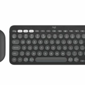 מקלדת + עכבר Pebble 2 Combo Logitech אלחוטים קומפקטית שחורה