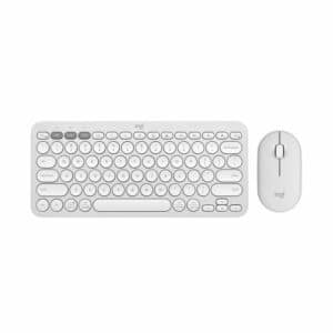 מקלדת + עכבר PEBBLE 2 COMBO Logitech אלחוטים קומפקטית לבן