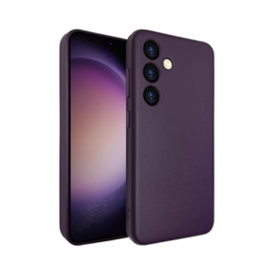 מגן לגלקסי S24 אולטרה סגול דמוי עור עם MagSafe מובנה Grip Case