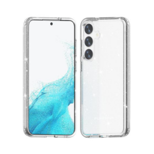 כיסוי לגלקסי S24 פלוס נצנצים שקוף DualTek Slim חזק ועמיד PureGear