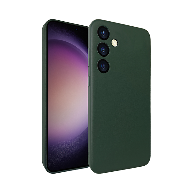 מגן לגלקסי S24 אולטרה ירוק דמוי עור עם MagSafe מובנה Grip Case