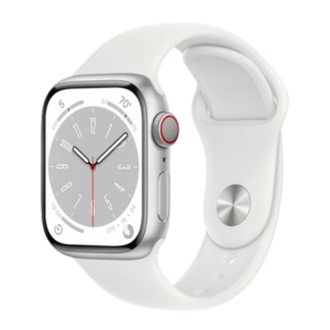 שעון חכם אפל Apple Watch Series 8 מידה 41mm לבן תומך GPS