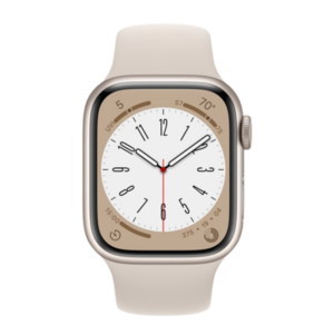 שעון חכם אפל Apple Watch Series 8 מידה 41mm זהב תומך GPS