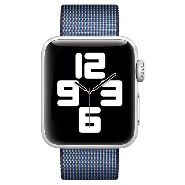 רצועה לשעון אפל 41 מ”מ מקורית Apple Watch Blue Woven Nylon כחול 38/40/41 מ”מ